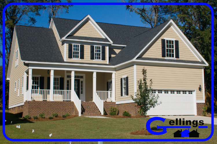 New siding in Manitowoc. by Gellings Roofing.