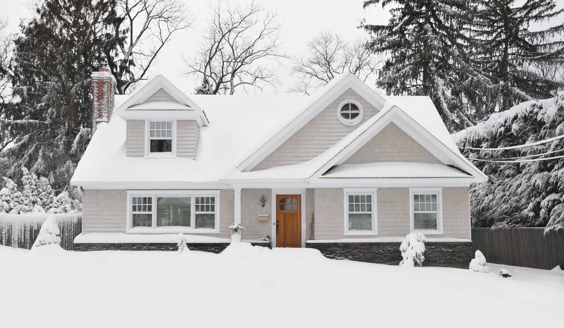 material for roofing in snow