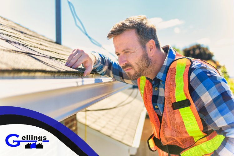 Sheboygan County roofers from Gellings Roofing performing a spring roof check.