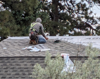 Installation of advanced roofing materials by a professional Manitowoc roofing contractor.